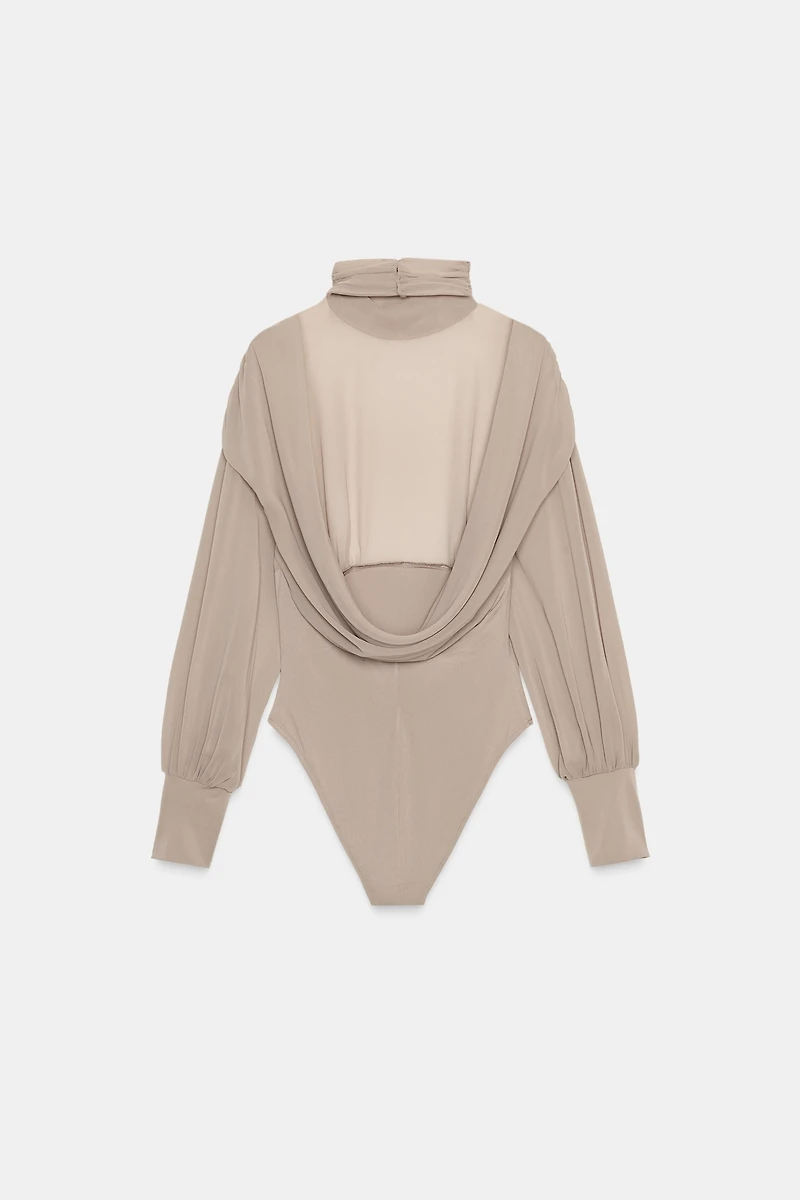 GEORGETTE BACK BODYSUIT