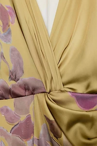 ROBE MIDI IMPRIMÉE SATINÉE