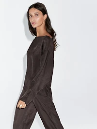 Blouse fluide avec boutons