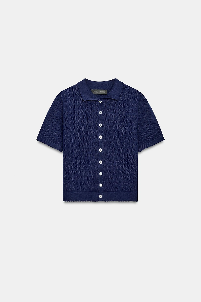 SHORT SLEEVE CARDIGAN