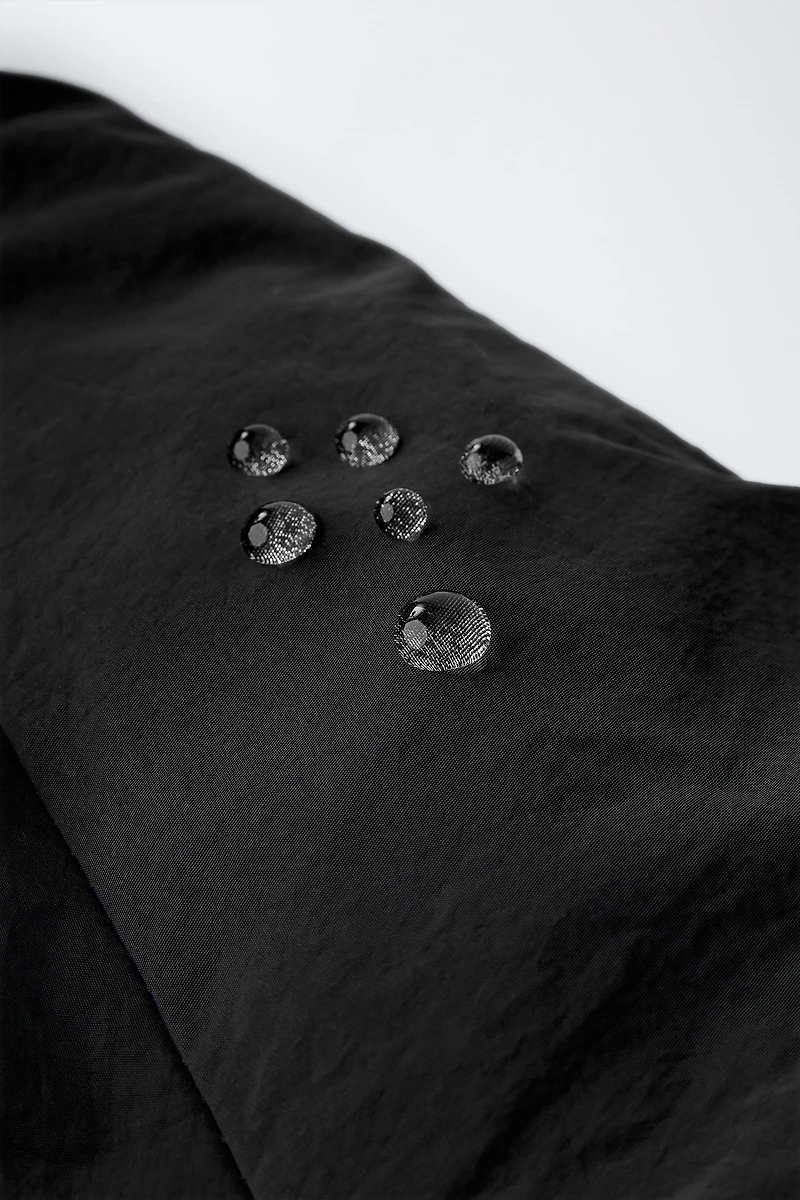 WATER REPELLENT HOODED PUFFER JACKET