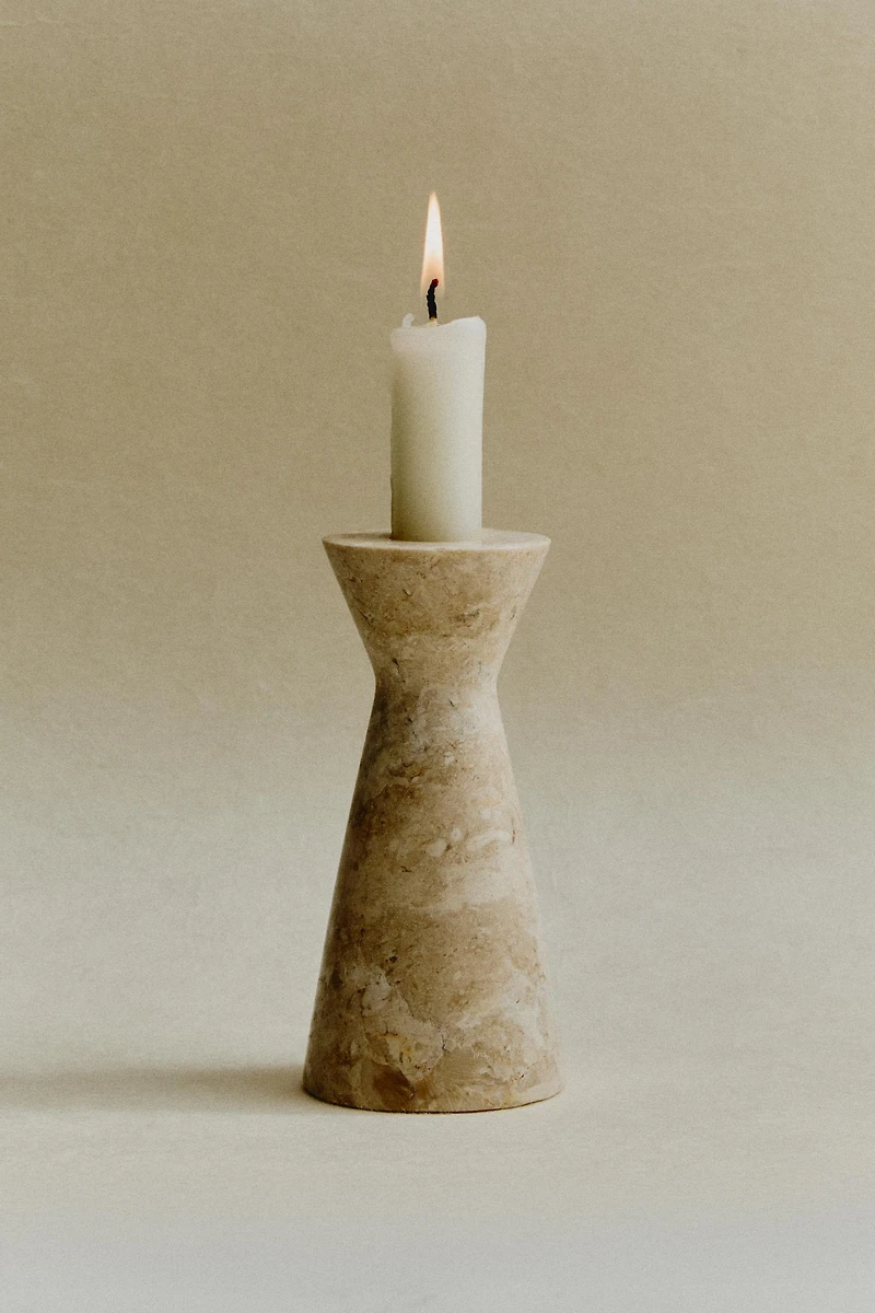 MARBLE CANDLEHOLDER