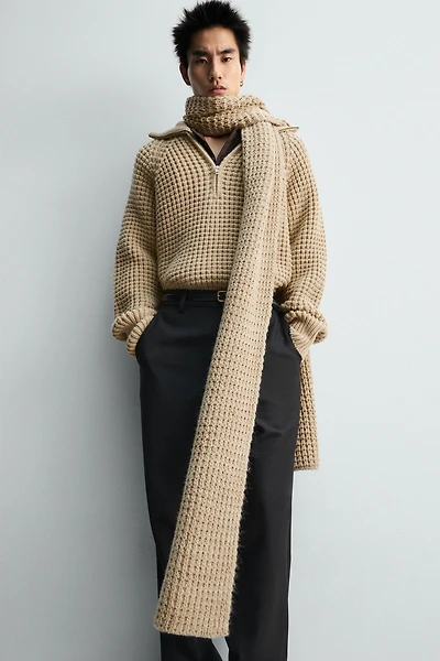 WAFFLE KNIT SCARF LIMITED EDITION