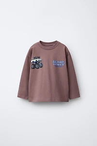 T-SHIRT IMPRIMÉ BIG TIRES MONSTERS WHEELS ©
