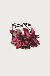 LIMITED EDITION FLORAL HEELED SANDALS