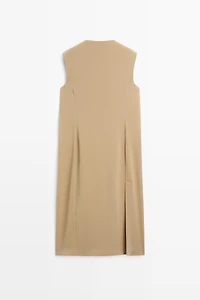 Robe midi croisée à poches - STUDIO