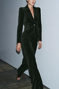 FLARE VELVET PANTS ZW COLLECTION