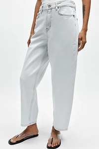 ZW COLLECTION TAPERED MID-RISE JEANS