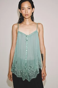 LACE STRAP TOP ZW COLLECTION