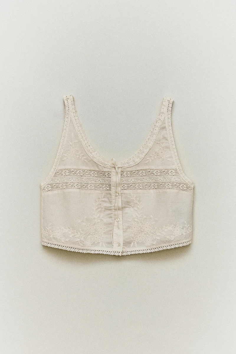 LACE COTTON TOP