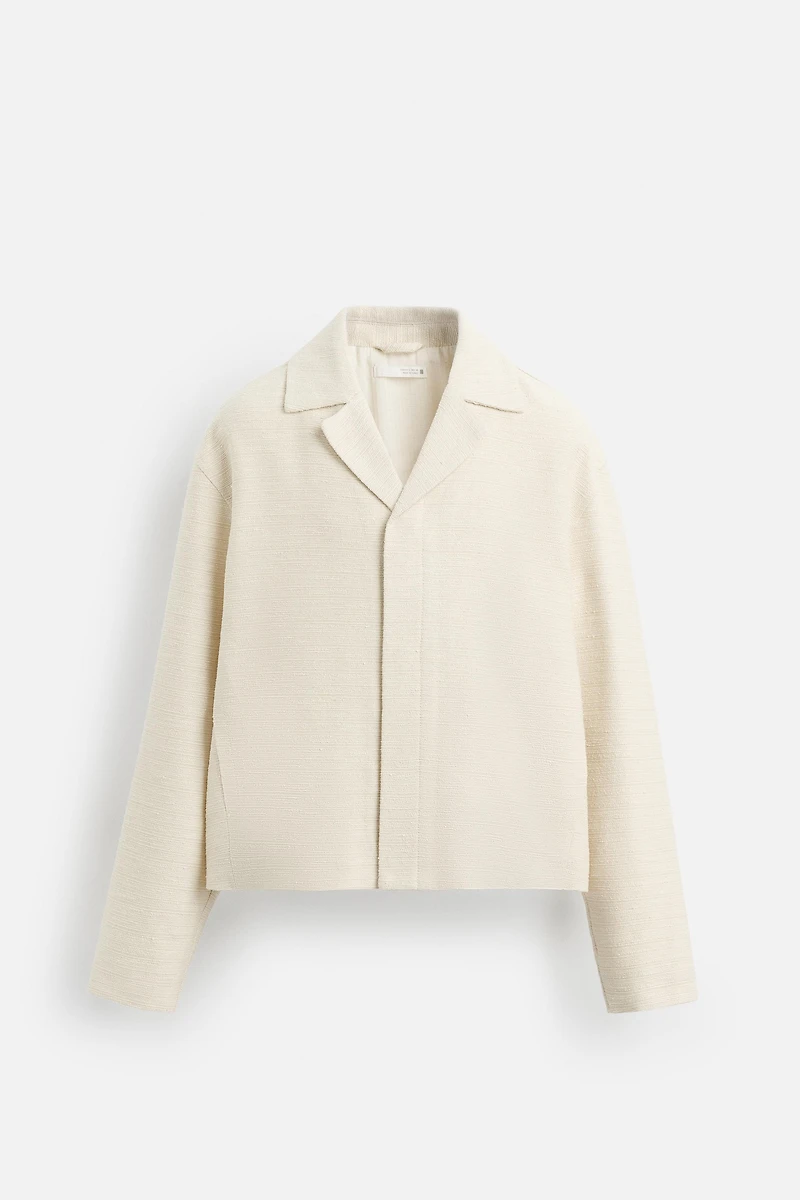 TEXTURED OVERSHIRT