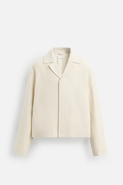 TEXTURED OVERSHIRT