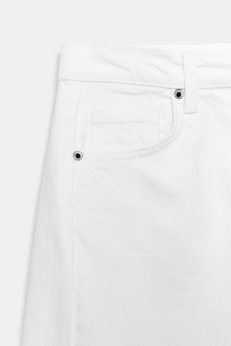 BERMUDA EN JEAN RELAXED TAILLE NORMALE ZW COLLECTION