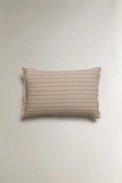 STRIPED THROW PILLOW COVER
