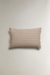 STRIPED THROW PILLOW COVER