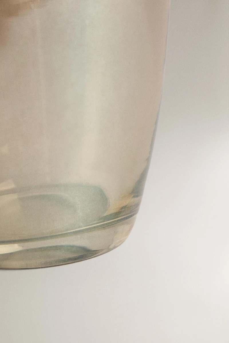 TALL SHINY GLASS VASE