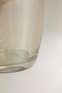 TALL SHINY GLASS VASE