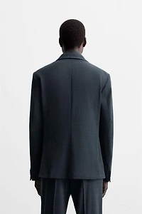 TEXTURED SUIT BLAZER