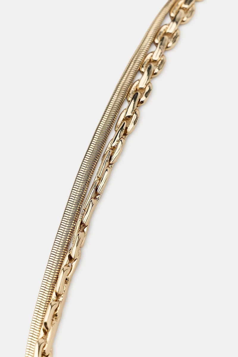 2-PACK MESH CHAIN NECKLACES