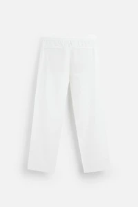 RELAXED FIT COTTON LINEN PANTS