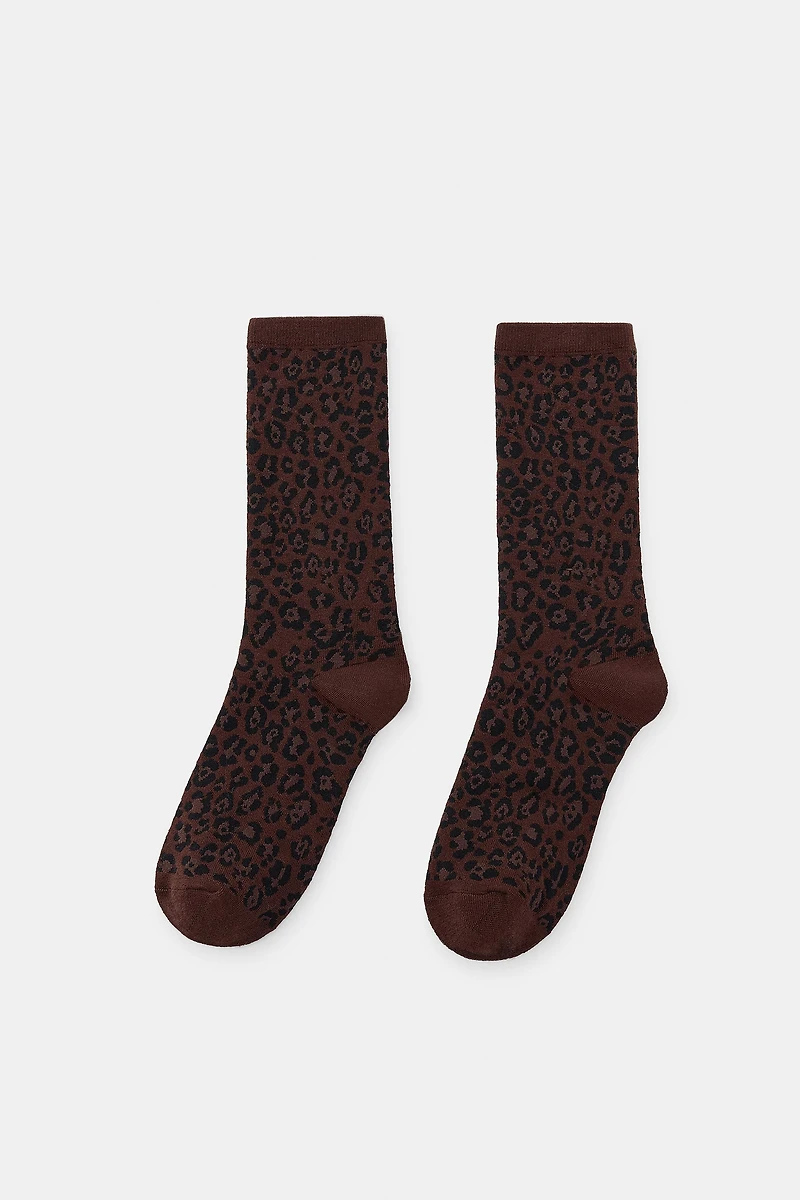 ANIMAL PRINT JACQUARD SOCKS