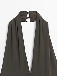 Long flowing halter-neck dress - STUDIO