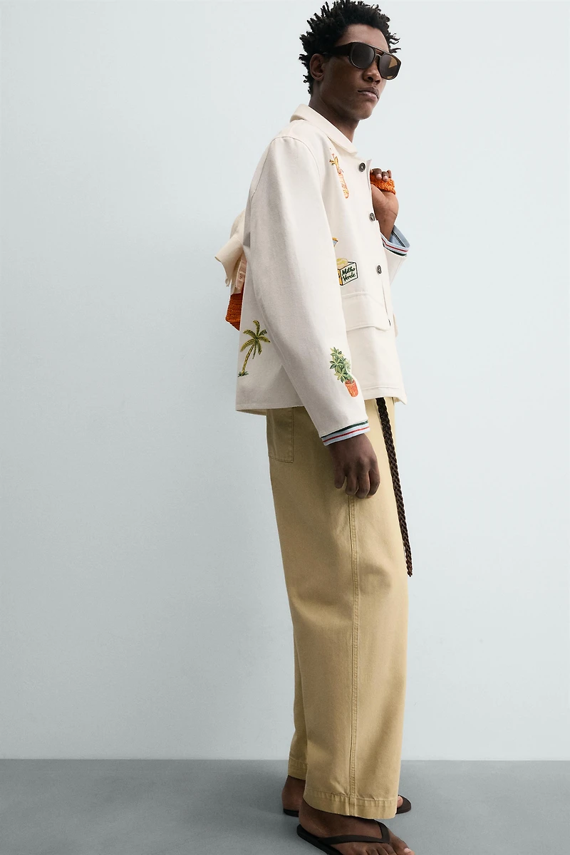 WASHED BALLOON FIT PANTS