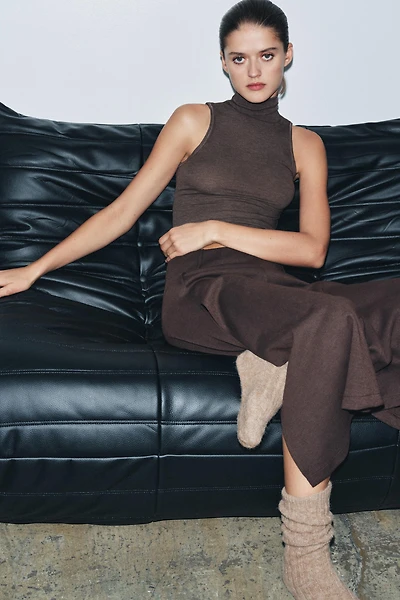 TOP COL CHEMINÉE SANS MANCHES