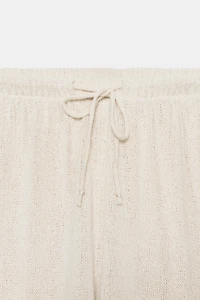 PANTALON RUSTIQUE À JAMBES LARGES