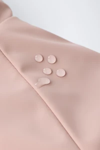 VESTE DÉPERLANTE ENDUITE EFFET FOURRURE