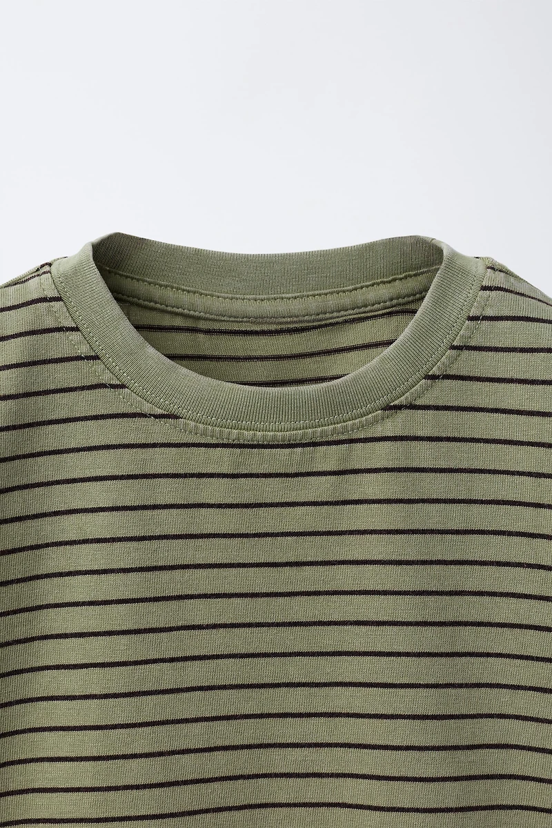 STRIPED LOGO T-SHIRT