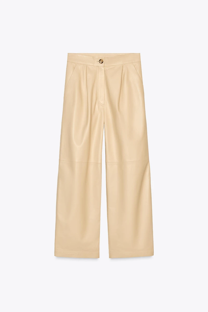 100% LEATHER BALLOON PANTS ZW COLLECTION