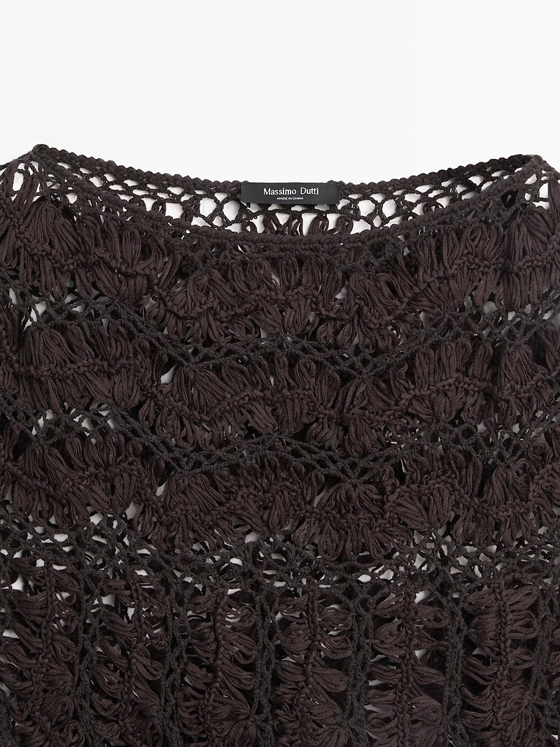 Top en maille crochet