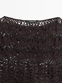 Top en maille crochet