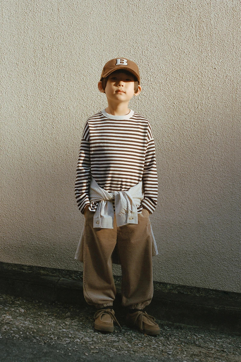 GARMENT DYED SEAM DETAIL JOGGING PANTS