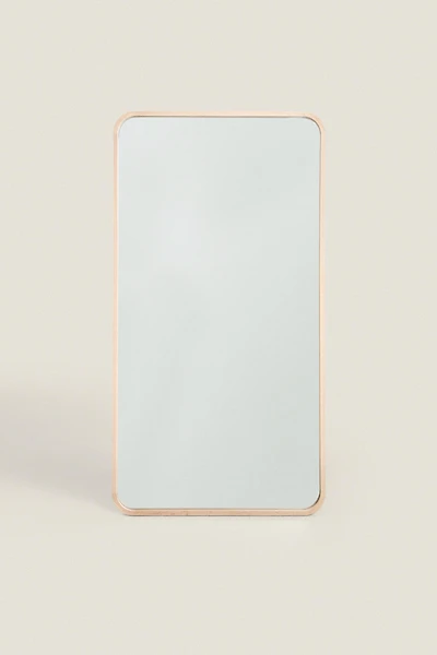 LARGE FULL LENGTH MIRROR WITH ROUNDED FRAME