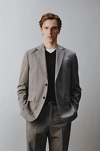 PLAID SUIT BLAZER