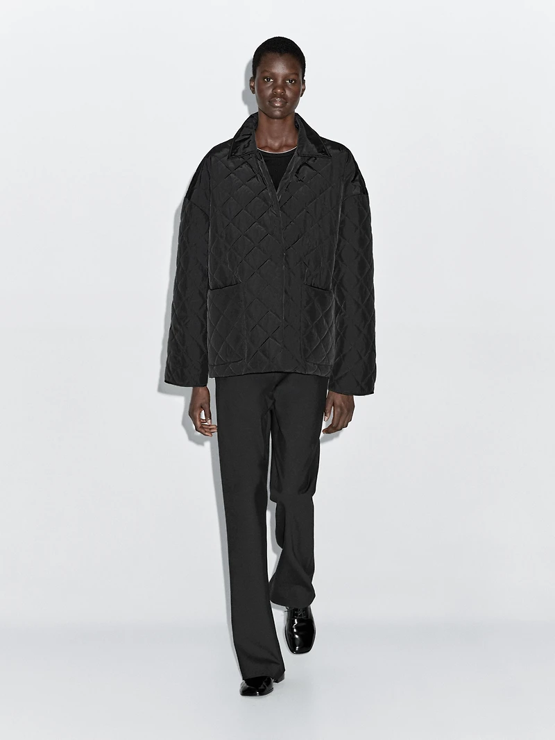 Lightweight jacket with scarf detail