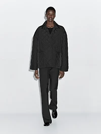 Lightweight jacket with scarf detail