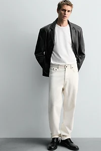 LEATHER BLAZER