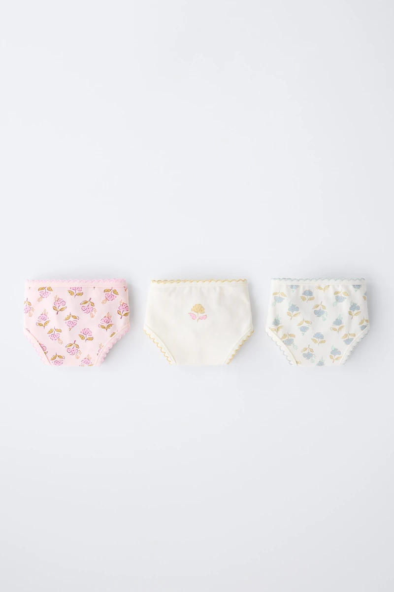 AGES 6-14/ THREE-PACK OF BOHO UNDERWEAR