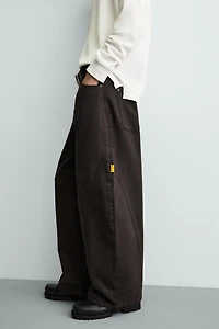 BALLOON FIT PANTS WITH SEAMS
