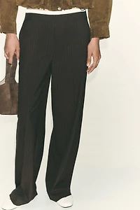 DOUBLE WAIST STRAIGHT LEG PANTS
