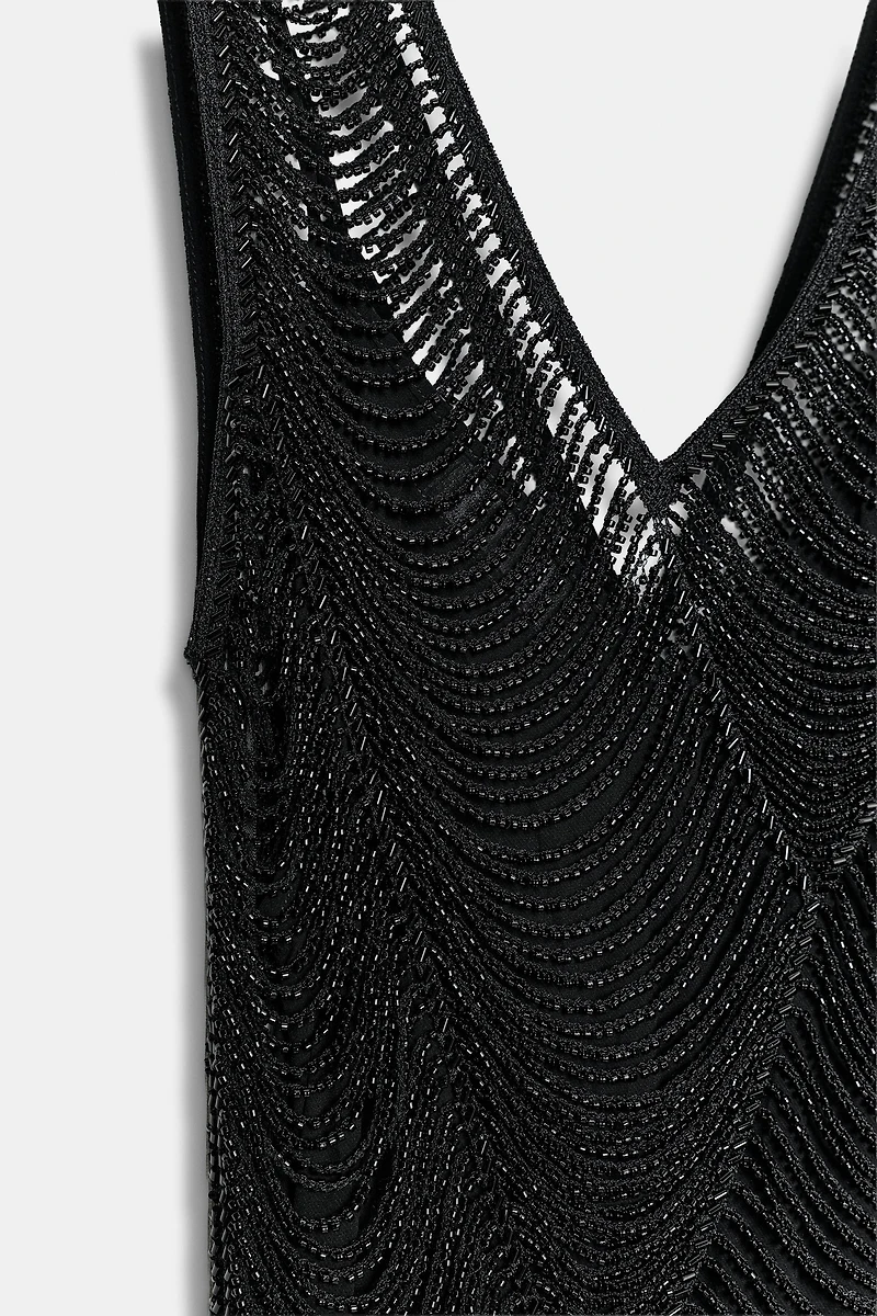 BEADED MIDI DRESS ZW COLLECTION
