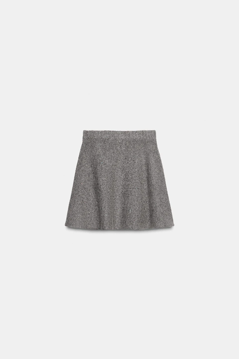 WOOL MINI SKIRT