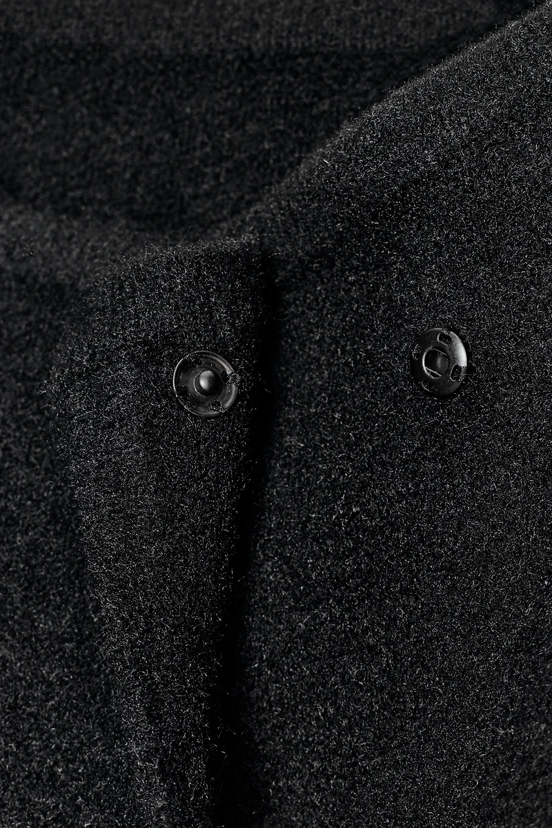 WRAP KNIT BOMBER JACKET