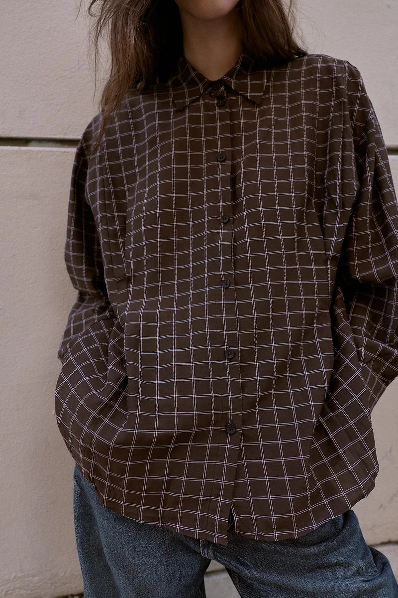 OVERSIZED PLAID SHIRT