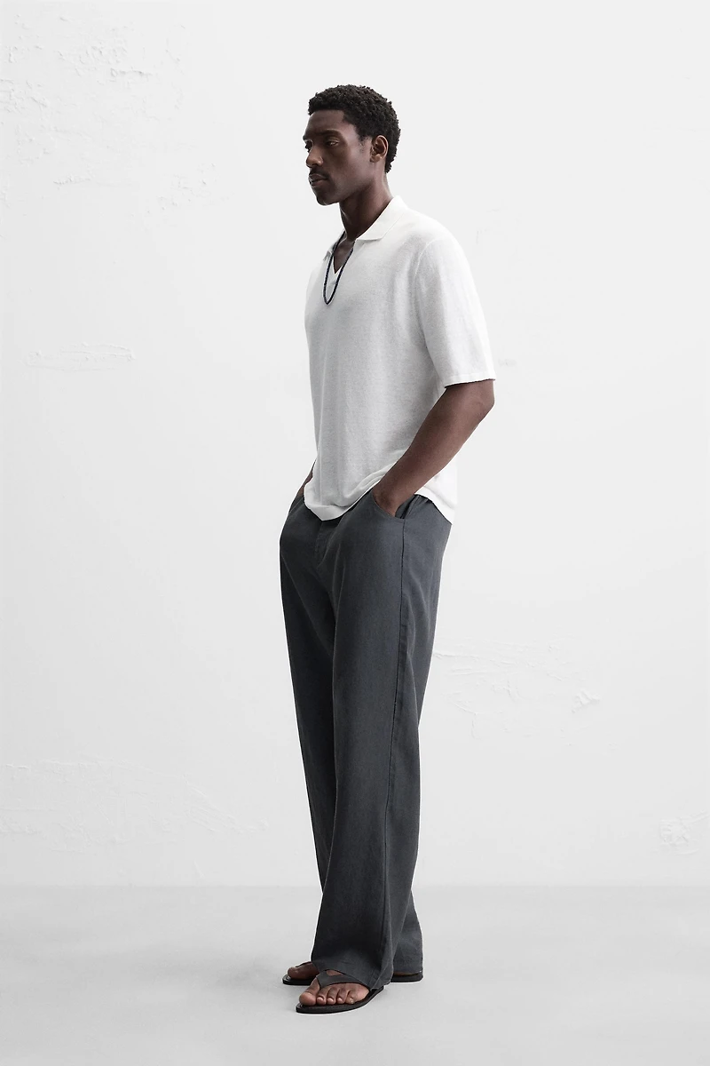 POLO EN MAILLE 100 % CHANVRE