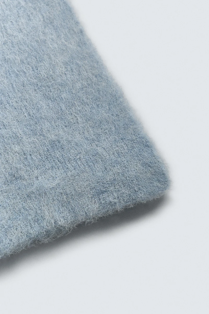 ÉCHARPE EN MAILLE MÉLANGE ALPAGA