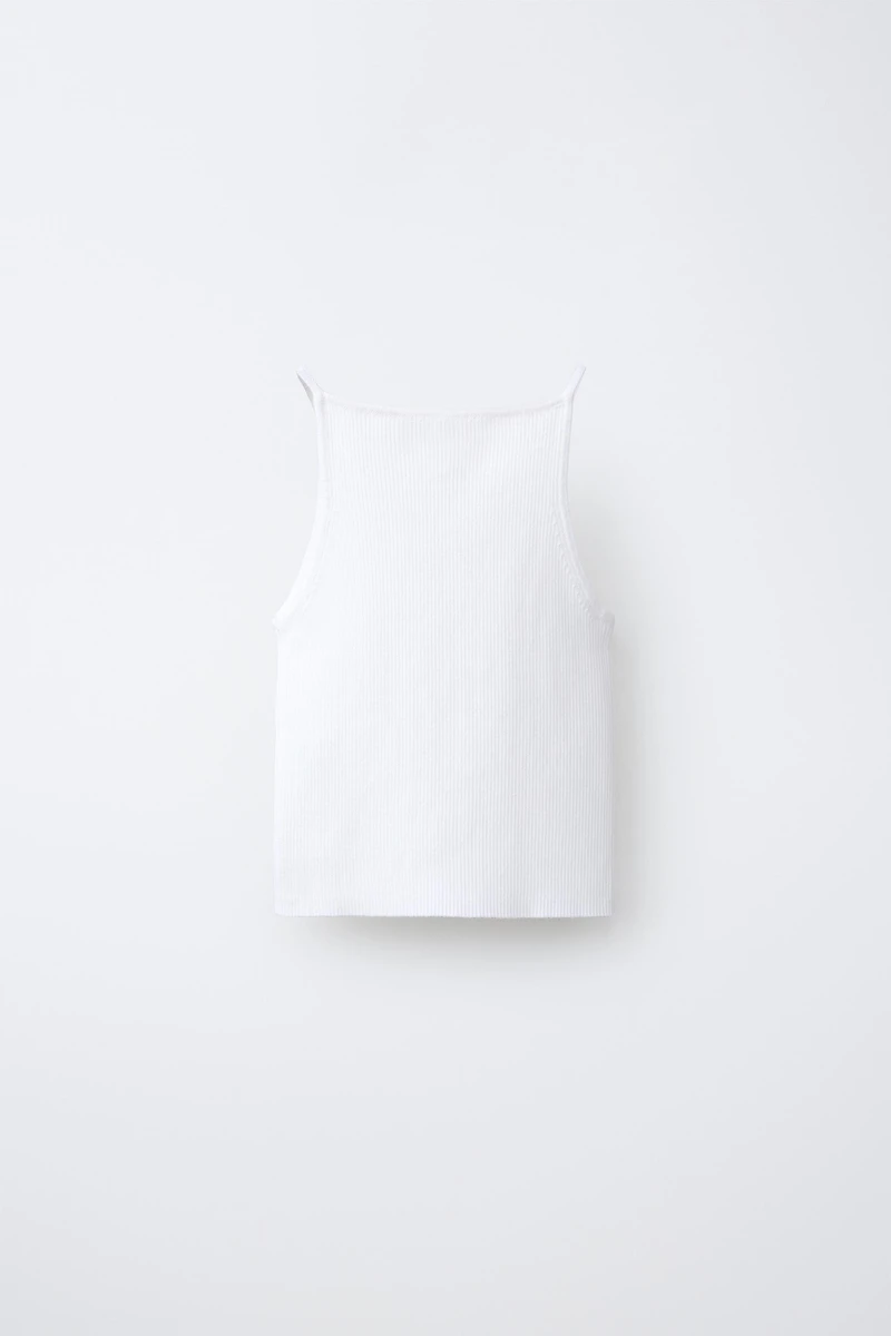TOP EN MAILLE CANNELÉE